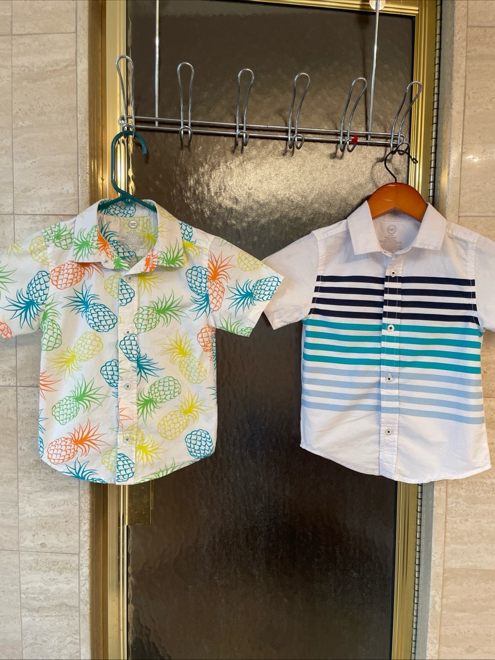 Lot Of 2 Boys Wonder Nation button-down Short Sleeve Shirts Size 4T